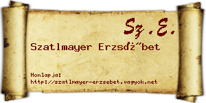 Szatlmayer Erzsébet névjegykártya